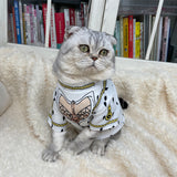 Cat Tie Collar Photo Decoration Supplies T-shirt