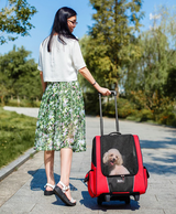 Small Pet Wheel Carrier Dog Cat