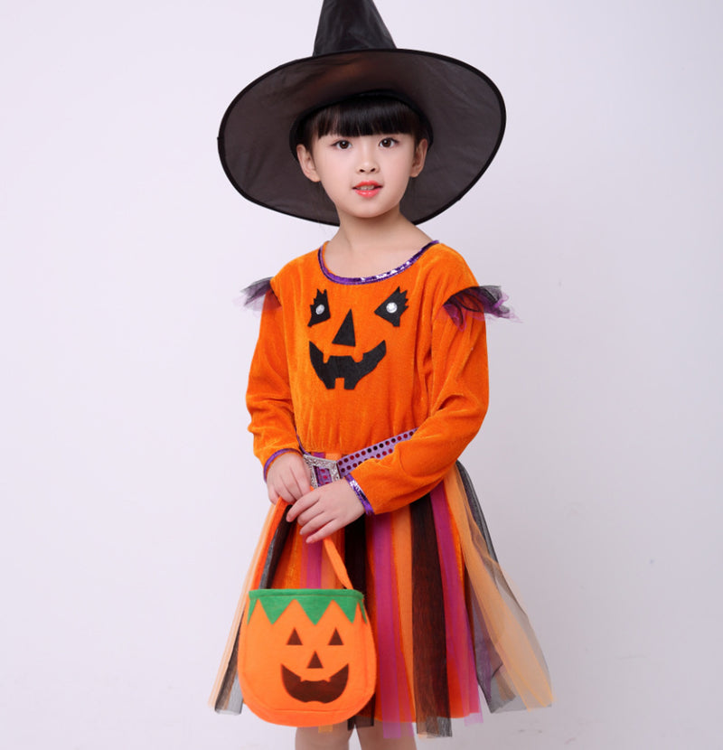 Children's Halloween pumpkin costume