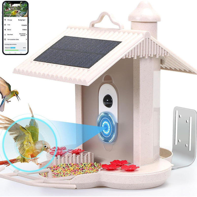 Intelligent Feeder 160 Degree Wide Angle AI Identify Birds